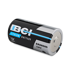 3.6 Volt 9000 mAh C Lithium Button Top Battery