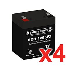 12v 5.5Ah SLA (sealed lead acid) High Rate Battery Set of Four