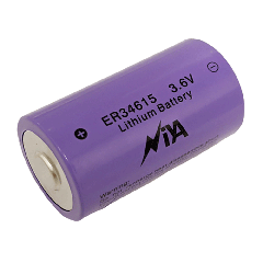 3.6 Volt 19000 mAh D Lithium Button Top Battery - ER34615