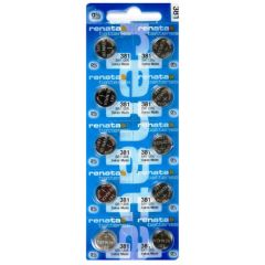 381 renata Silver Oxide Coin Cell Battery / 10 Pack
