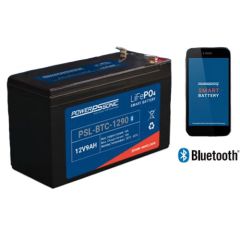 Power-Sonic PSL-BTC-1290 F2 12.8V 9AH LiFeP04 Lithium Bluetooth Battery - Rechargeable