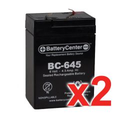 BC-645F1 SLA Battery Set ot Two