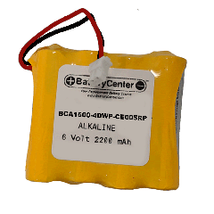 BCA1500-4DWP-CE005RP 6V Purell & GOjo Dispensor Battery- Hand Sanitizer, Soap Dispensor Battery
