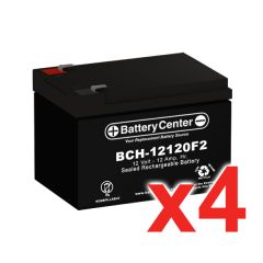 12v 12Ah SLA (sealed lead acid) High Rate Battery Set of Four