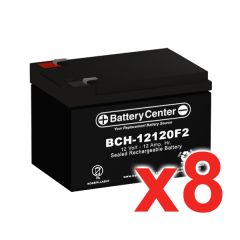12v 12Ah SLA (sealed lead acid) High Rate Battery Set of Eight