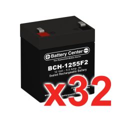 12v 5.5Ah SLA (sealed lead acid) High Rate Battery Set of 32