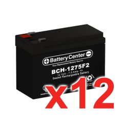 12v 7.5Ah SLA (sealed lead acid) High Rate Battery Set of Twelve