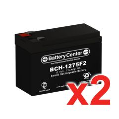 12v 7.5Ah SLA (sealed lead acid) High Rate Battery Set of Two