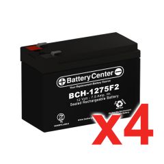 12v 7.5Ah SLA (sealed lead acid) High Rate Battery Set of Four
