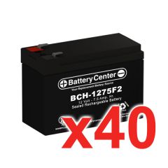 12v 7.5Ah SLA (sealed lead acid) High Rate Battery Set of Forty