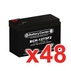 12v 7.5Ah SLA (sealed lead acid) High Rate Battery Set of Forty eight