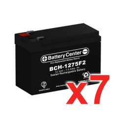 12v 7.5Ah SLA (sealed lead acid) High Rate Battery Set of Seven