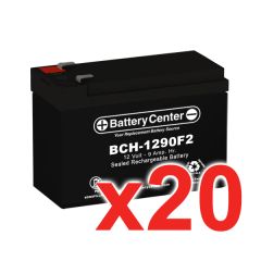 12V 9Ah SLA (sealed lead acid) High Rate Battery Set of Twenty