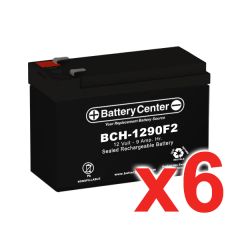 12V 9Ah SLA (sealed lead acid) High Rate Battery Set of Six