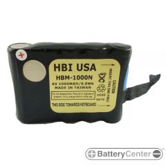HBM-1000N barcode scanner 6.0 volt 1000 mAh battery