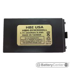 HBM-SYM3000LL barcode scanner 3.7 volt 2600 mAh battery