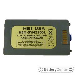 HBM-SYM3100L barcode scanner 3.7 volt 2740 mAh battery
