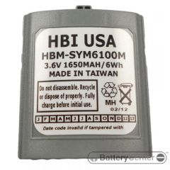 HBM-SYM6100M barcode scanner 3.6 volt 1650 mAh battery