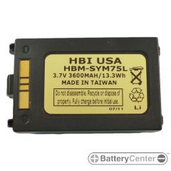 HBM-SYM75L barcode scanner 3.7 volt 3600 mAh battery