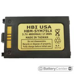 HBM-SYM75LX barcode scanner 3.7 volt 4800 mAh battery