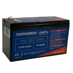  PSL-SH-1260 12.8V 6.2AH Lithium Iron Phosphate High Rate Battery - Rechargeable