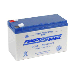 Power-Sonic PS-1270F2 ~ Rechargeable SLA Battery 12V 7.0Ah