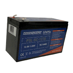 PSL-SC-1270 12.8V 7.2AH Lithium Iron Phosphate Deep Cycle Battery - Rechargeable